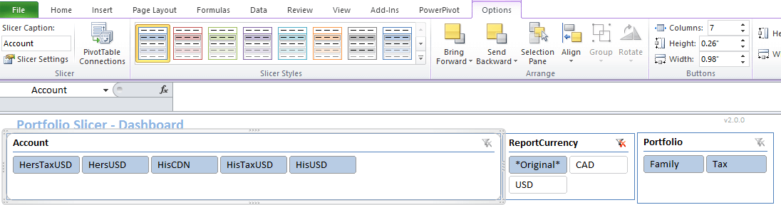 copy and paste slicer in excel