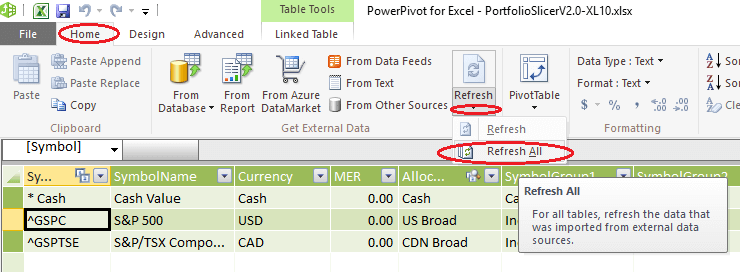 excel for mac refresh